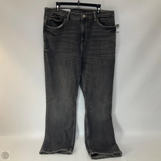 Jeans Straight By Zara In Black Denim, Size: 14
