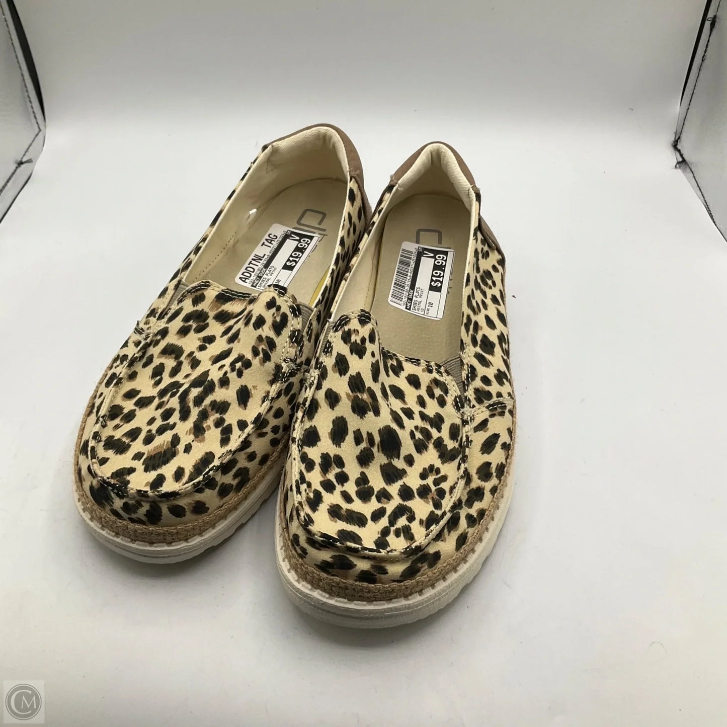 Shoes Flats By Hey Dude In Animal Print, Size: 10