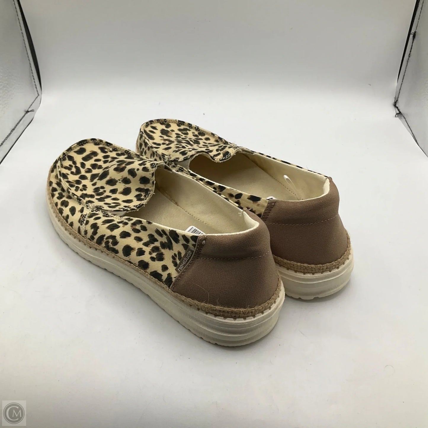 Shoes Flats By Hey Dude In Animal Print, Size: 10
