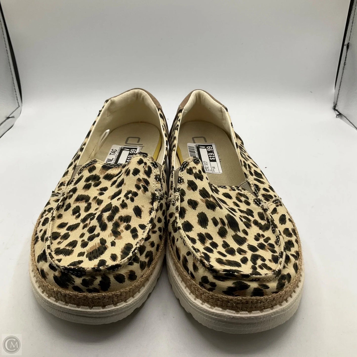 Shoes Flats By Hey Dude In Animal Print, Size: 10