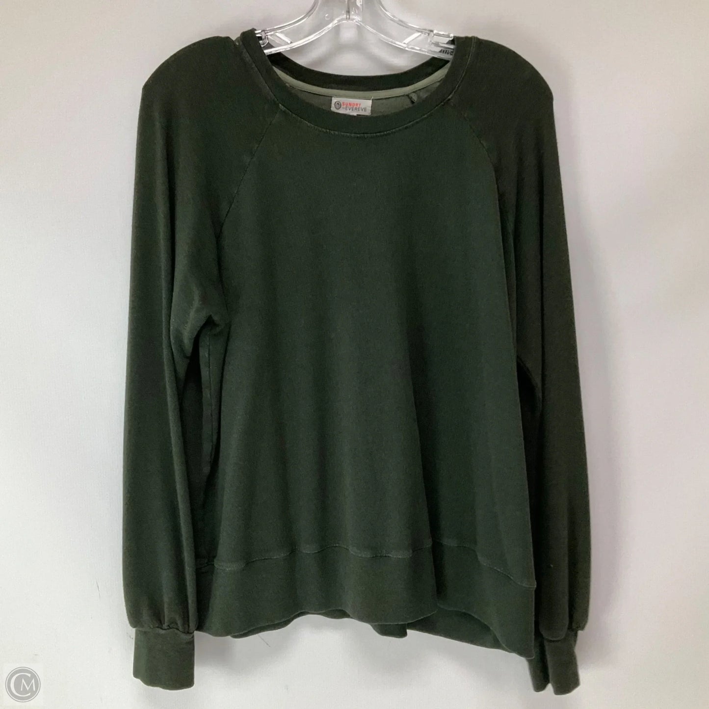 Sweatshirt Crewneck By Sundry In Green, Size: M