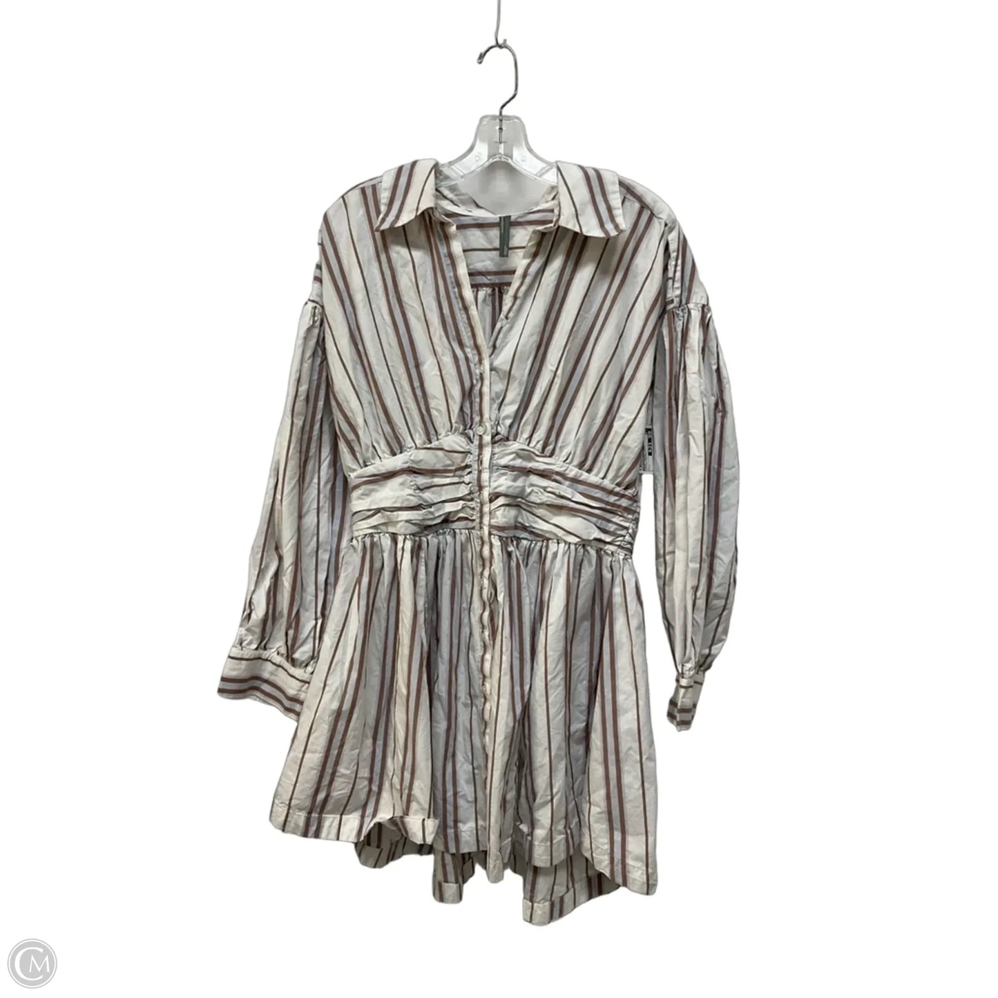 Dress Casual Short By Anthropologie In Striped Pattern, Size: L