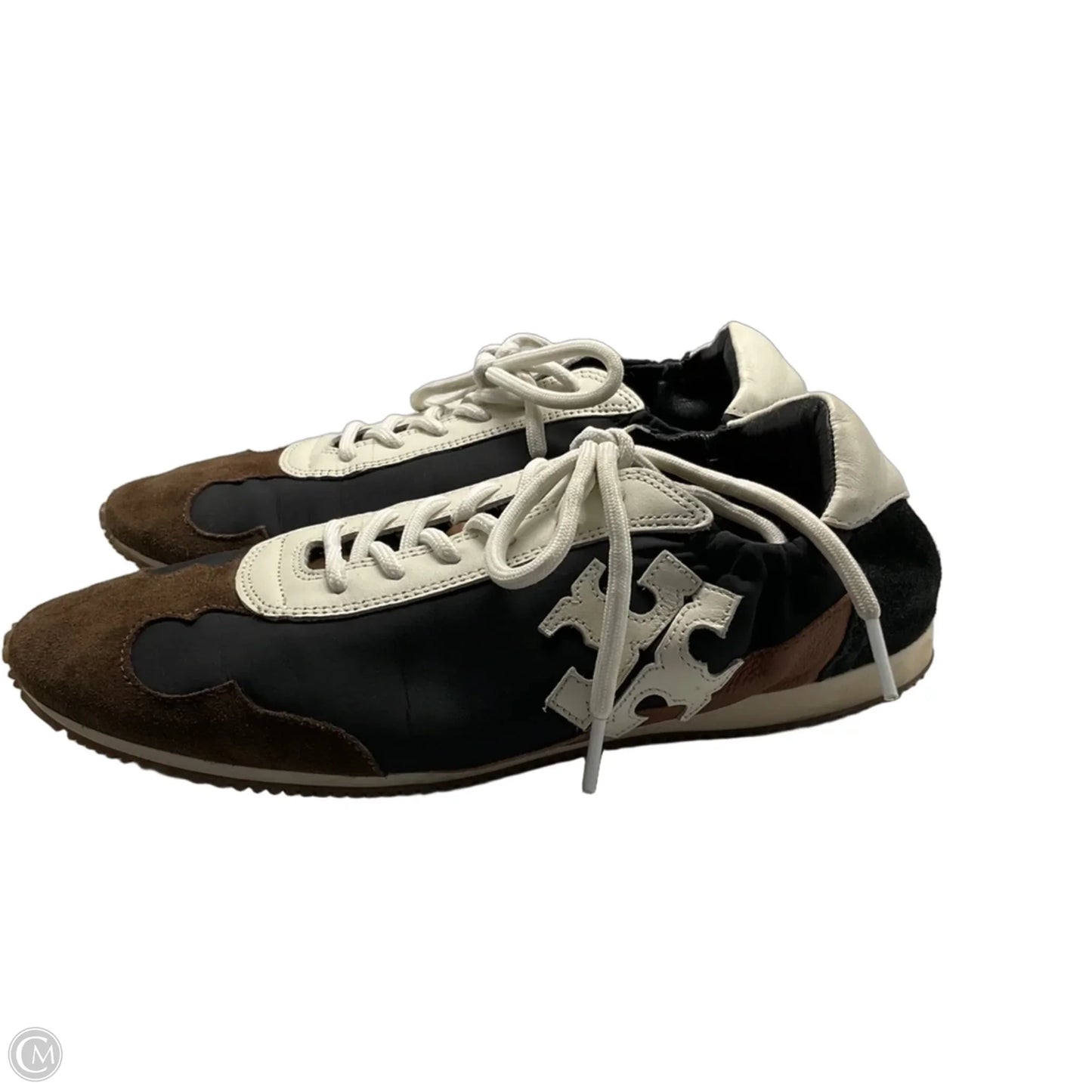 Shoes Designer By Tory Burch In Black & Brown, Size: 8