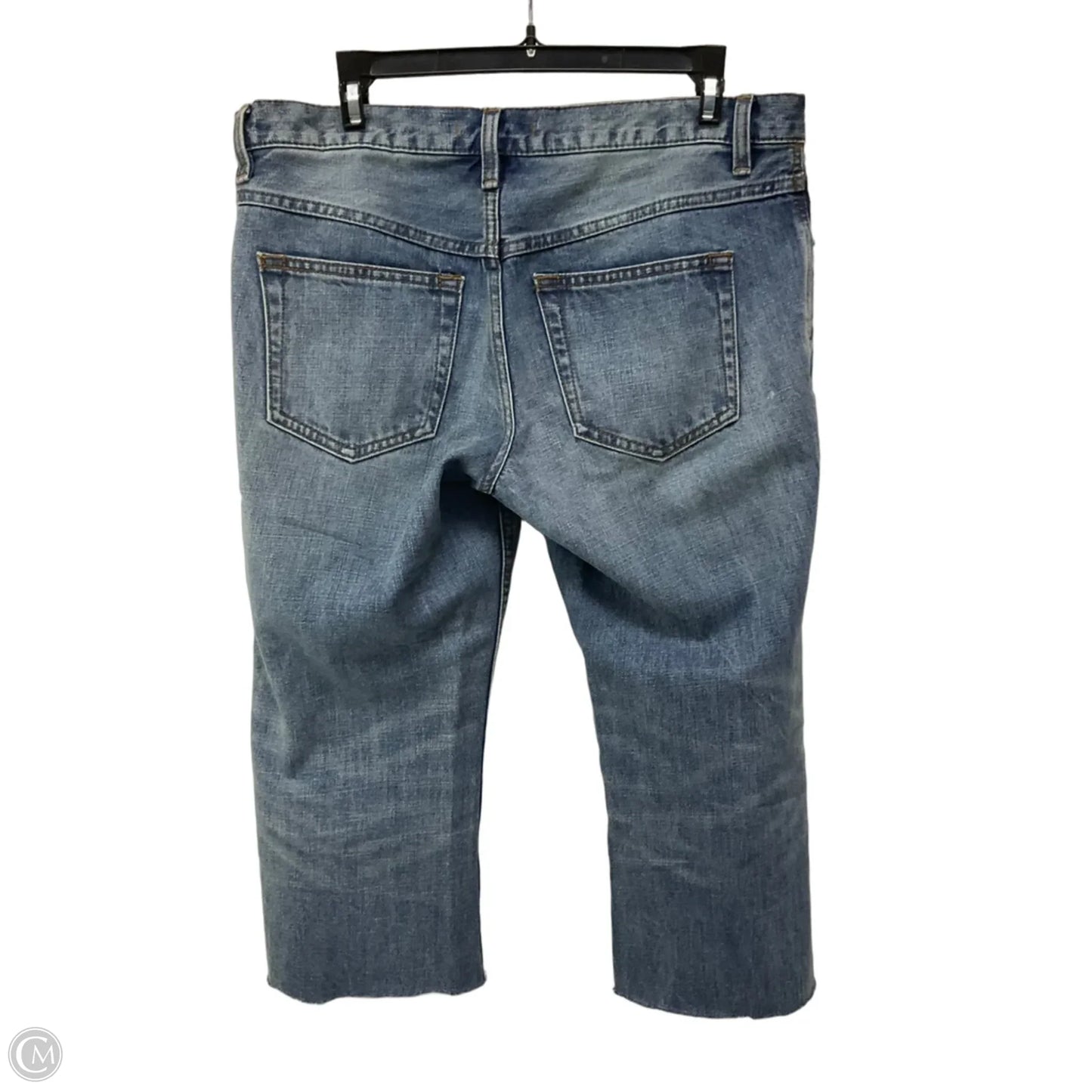 Jeans Cropped By Free People In Blue Denim, Size: 6