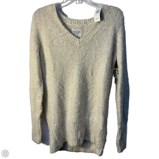 Sweater By Abercrombie And Fitch In Cream, Size: L