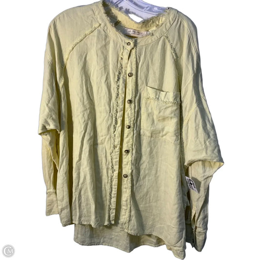 Top Long Sleeve By We The Free In Yellow, Size: S