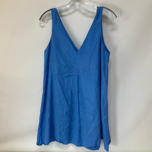 Blue Dress Casual Short Zara, Size M