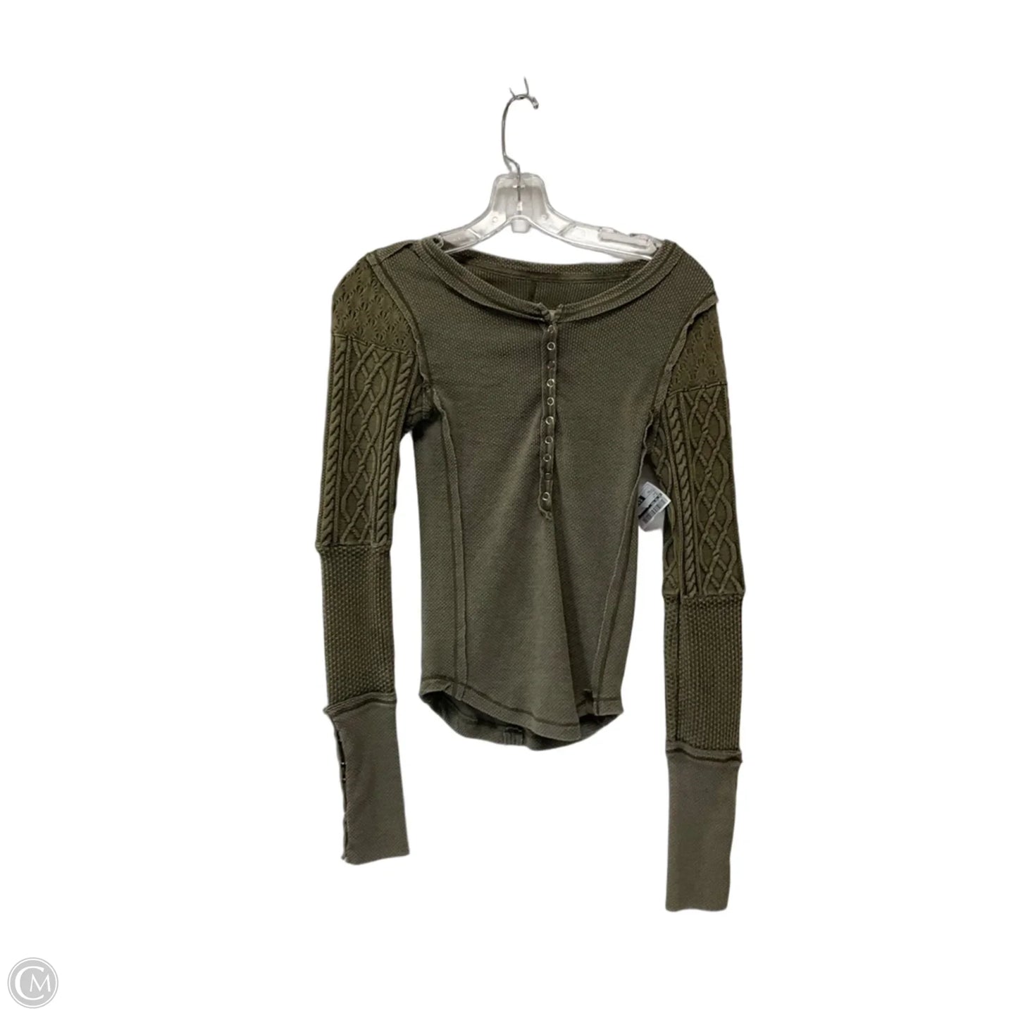Top Long Sleeve By We The Free In Green, Size: Xs