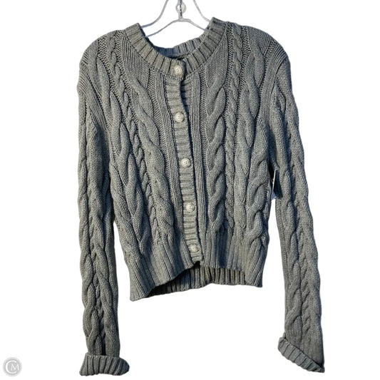 Sweater Cardigan By Abercrombie And Fitch In Grey, Size: L