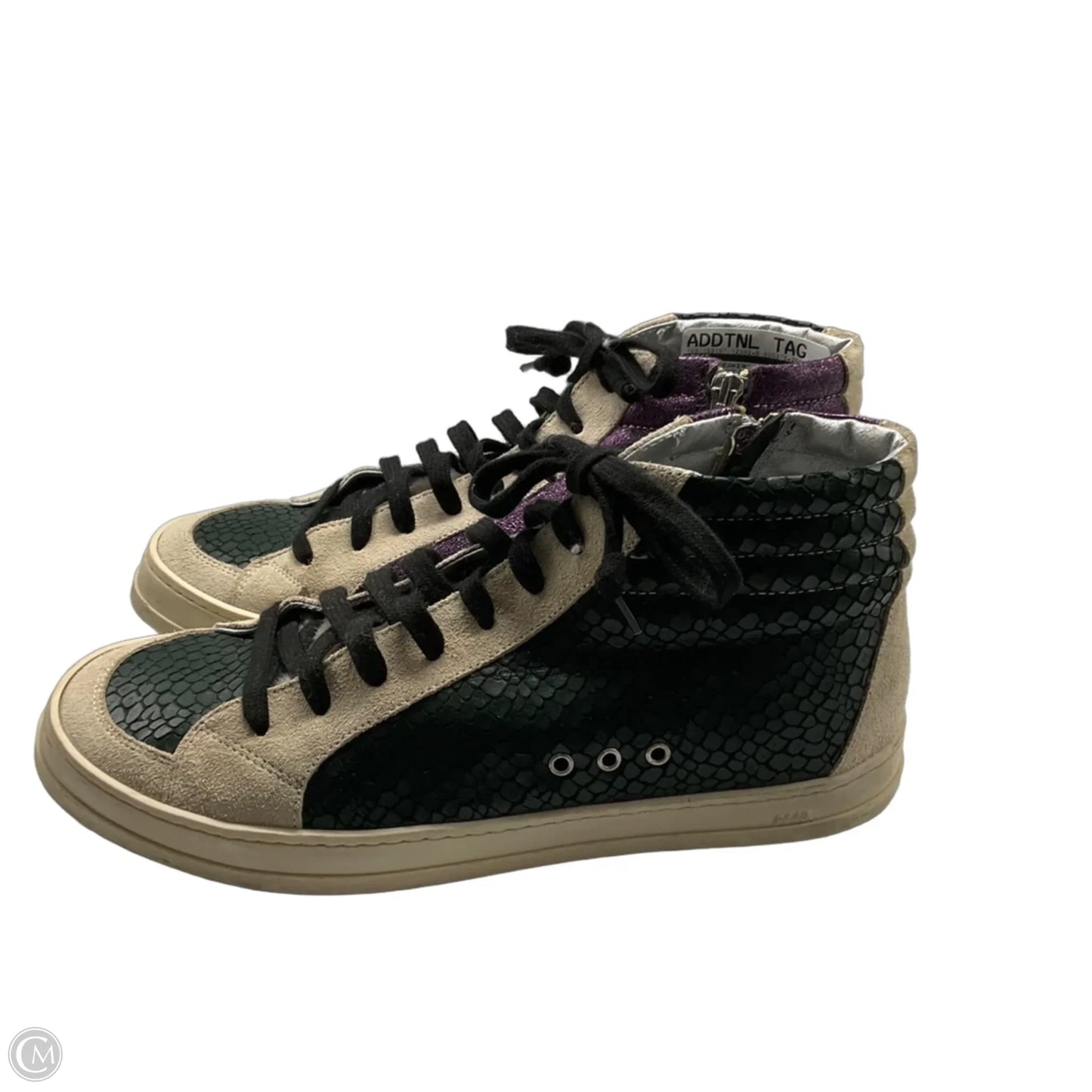 Shoes Sneakers By P448 In Green & Purple, Size: 10