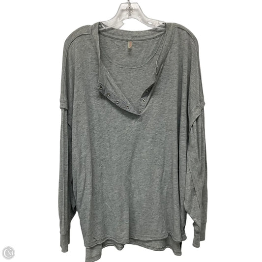 Top Long Sleeve By Free People In Grey, Size: L