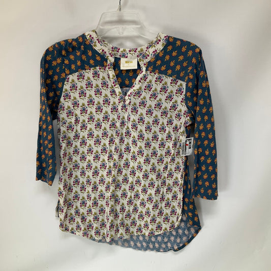 Top 3/4 Sleeve By Maeve In Multi-colored, Size: S