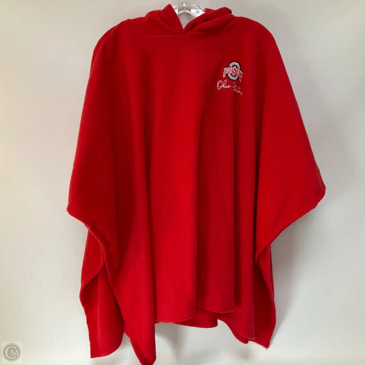 Poncho By Cme In Red, Size: Osfm