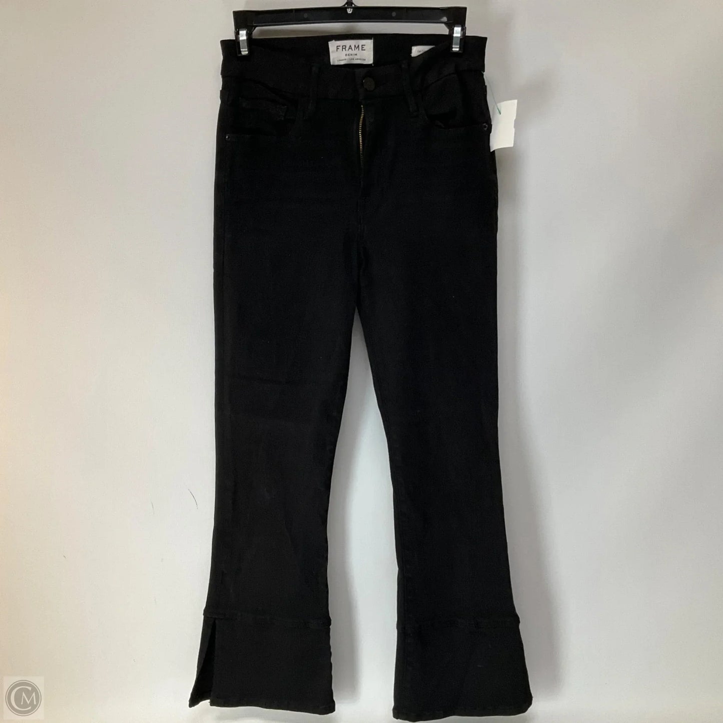 Jeans Boot Cut By Frame In Black Denim, Size: 6