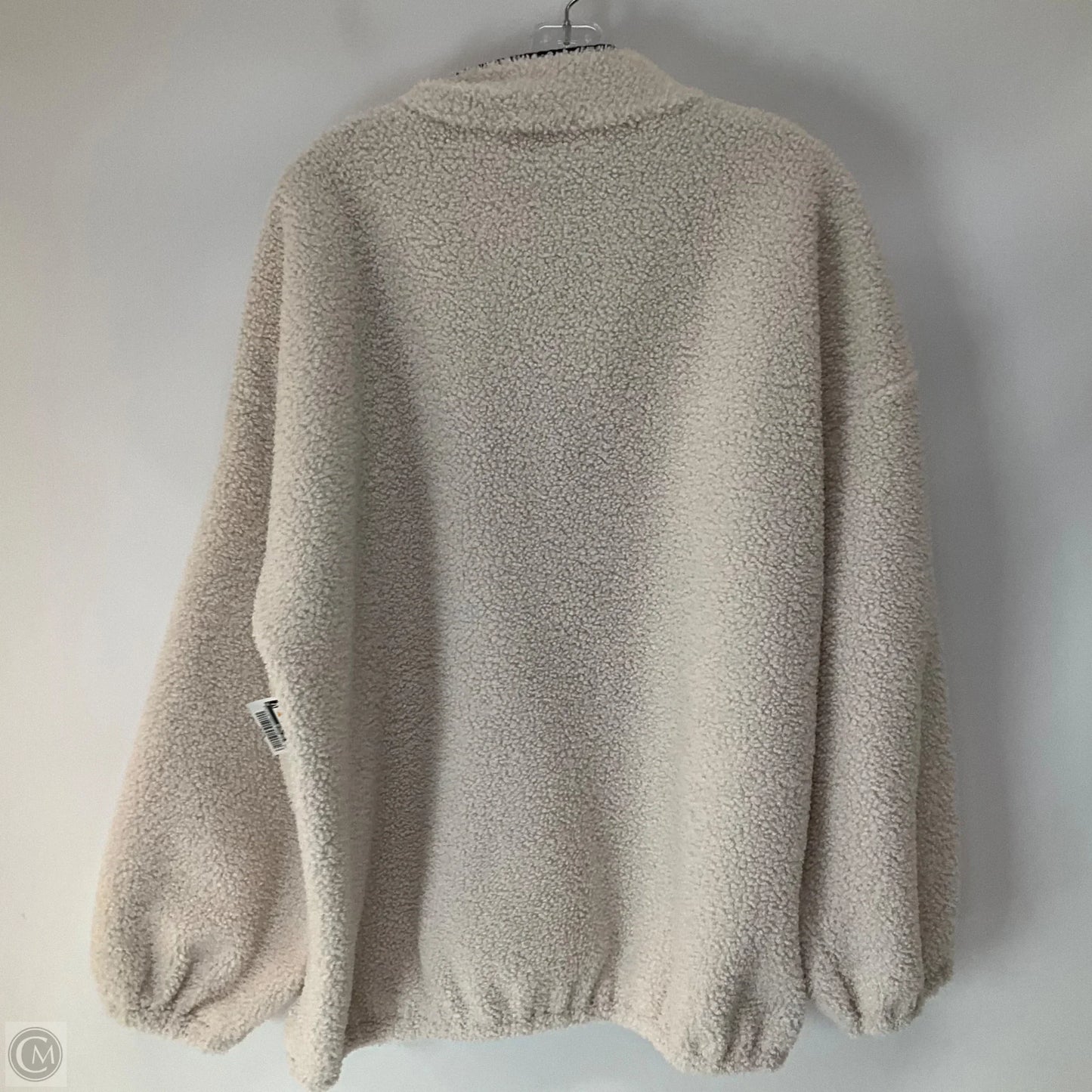 Jacket Fleece By Loft In Cream, Size: Xl