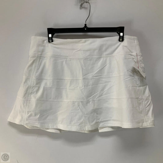 Athletic Skort By Lululemon In White, Size: 10