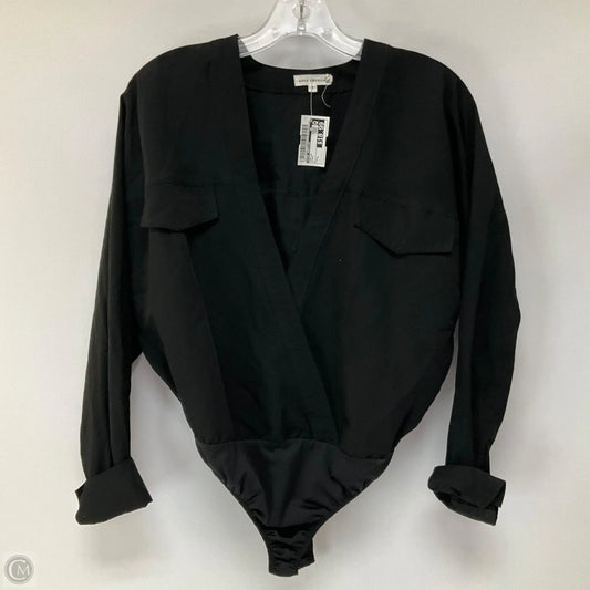 Top Long Sleeve By Good American In Black, Size: L