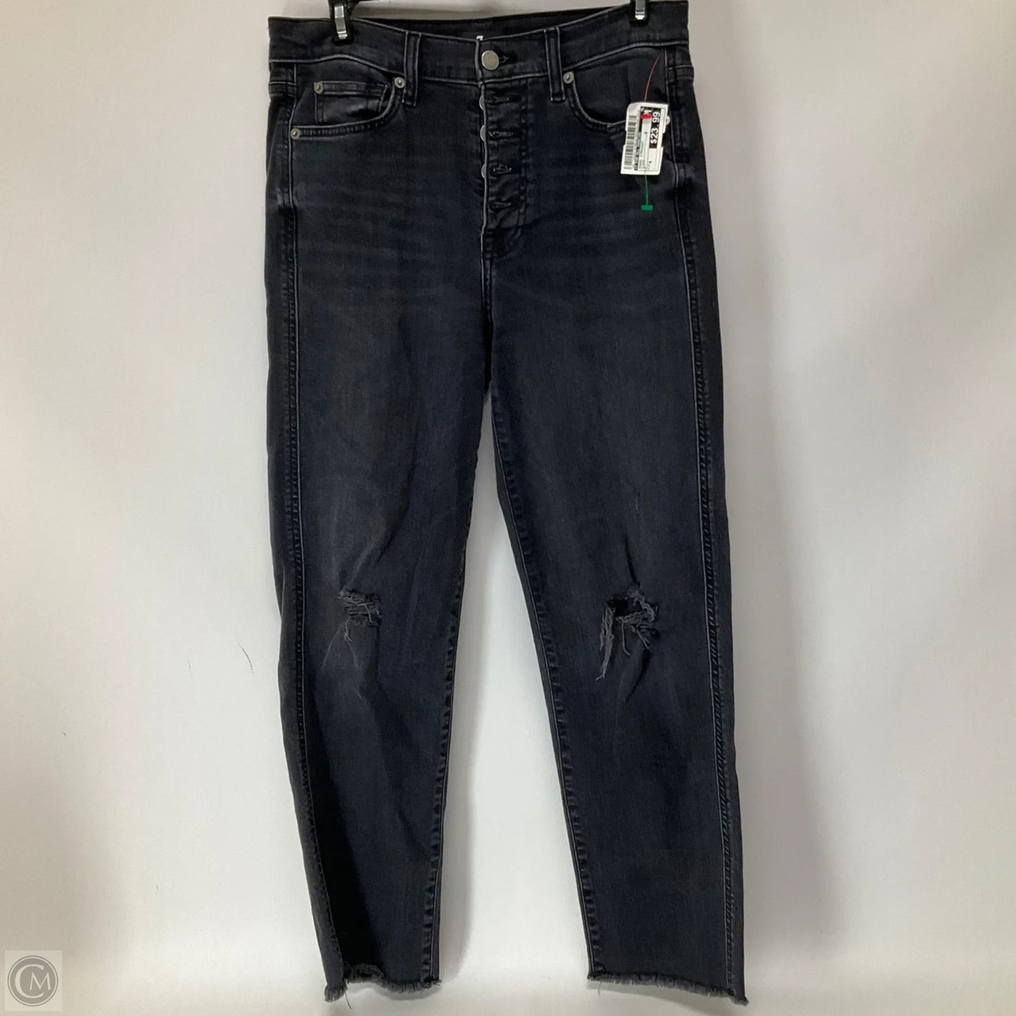 Jeans Straight By 7 For All Mankind In Black, Size: 6