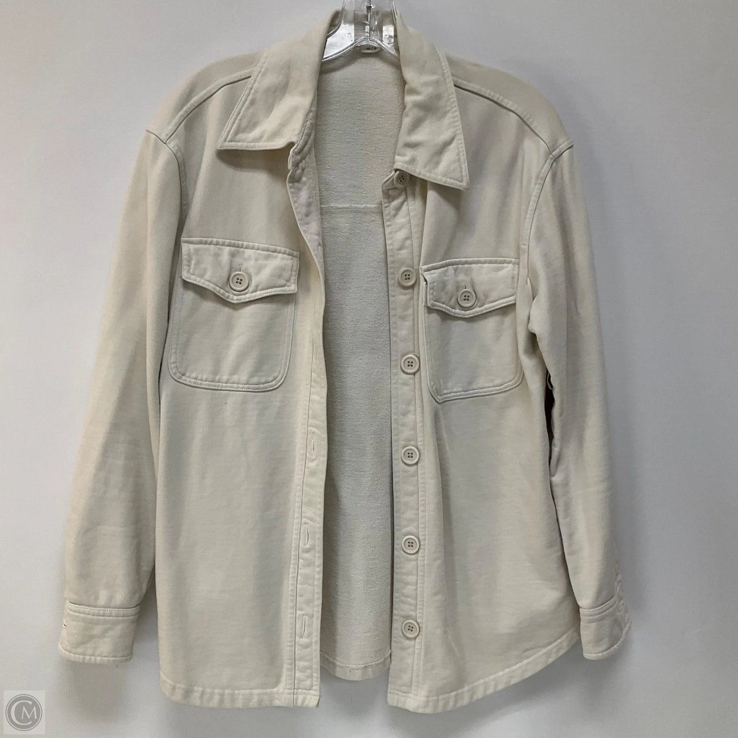 Jacket Shirt By Good American In White, Size: 0