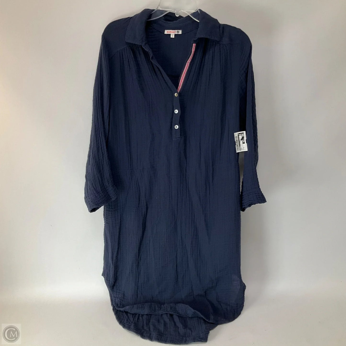 Dress Casual Midi By Sundry In Navy, Size: M