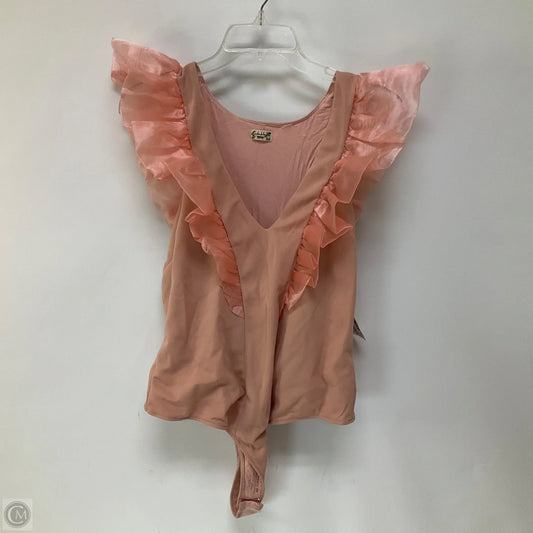 Bodysuit By Free People In Pink, Size: Xl