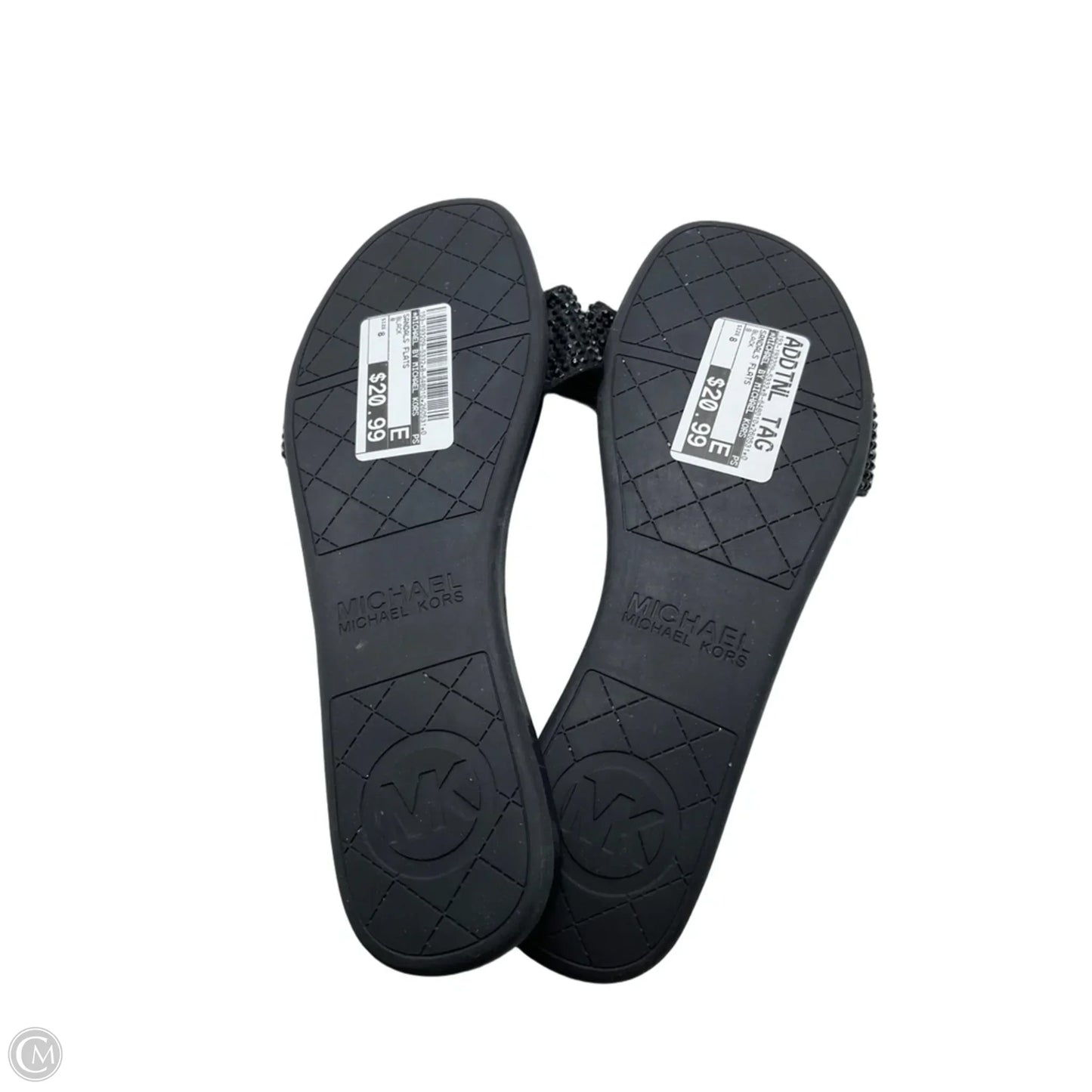 Sandals Flats By Michael By Michael Kors In Black, Size: 8