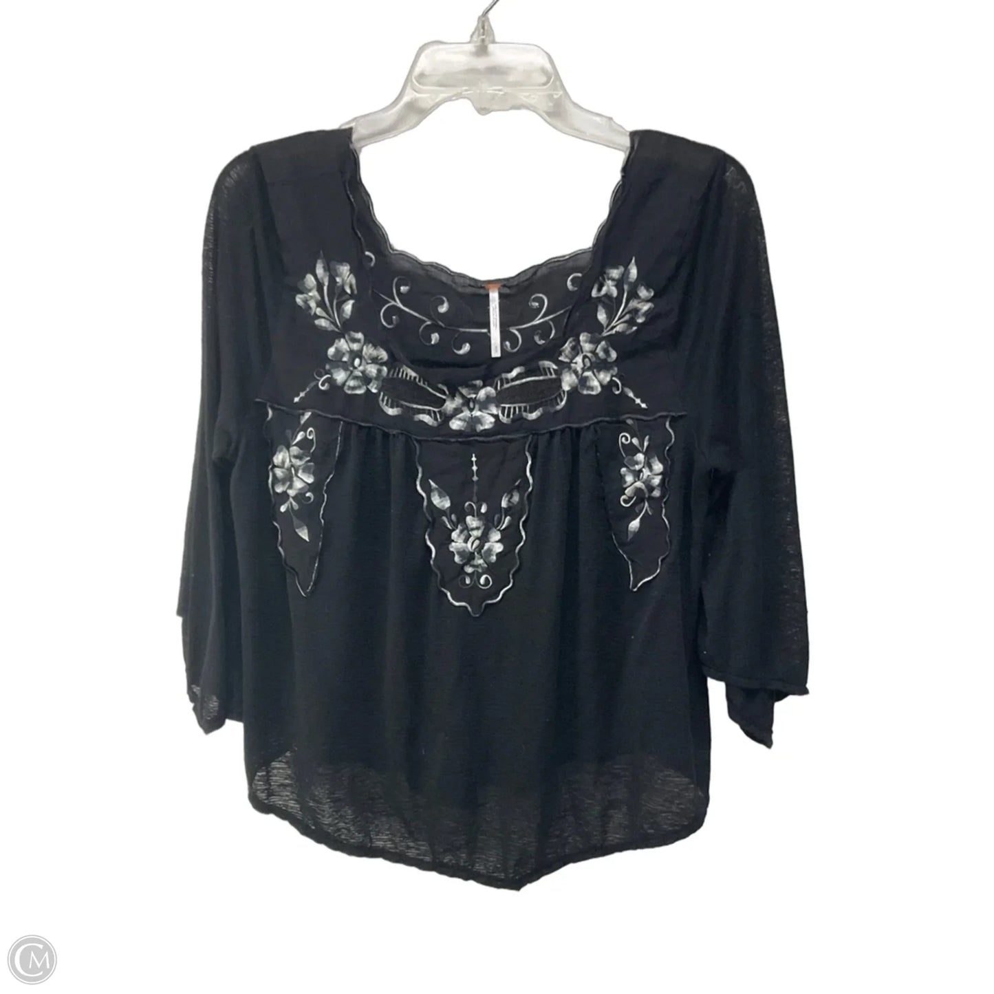 Top Long Sleeve By Free People In Black, Size: S