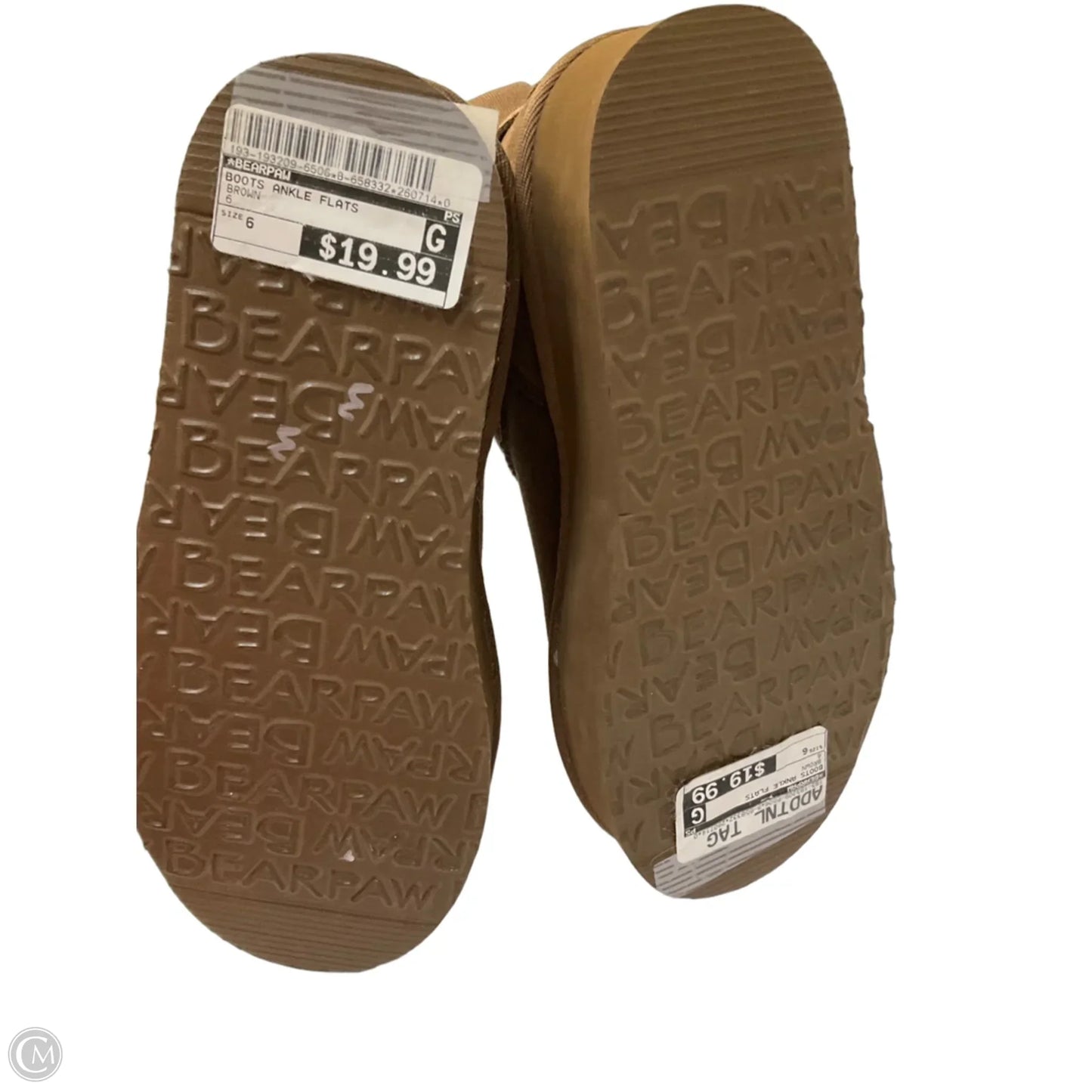 Boots Ankle Flats By Bearpaw In Brown, Size: 6