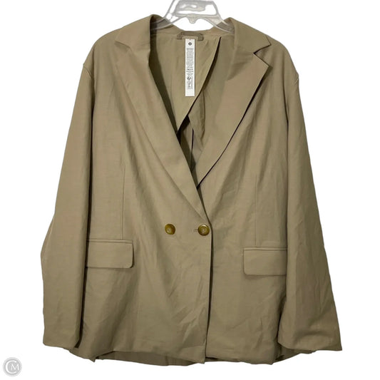 Athletic Blazer By Lululemon In Green, Size: M