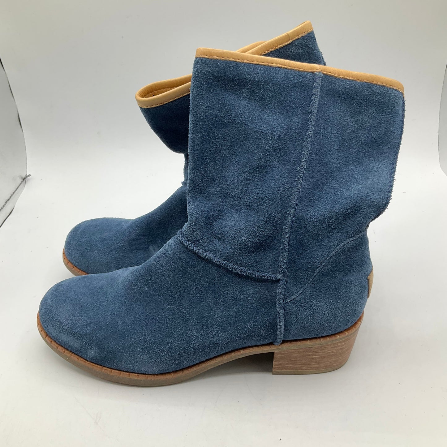 Boots Ankle Heels By Ugg In Blue, Size: 5.5