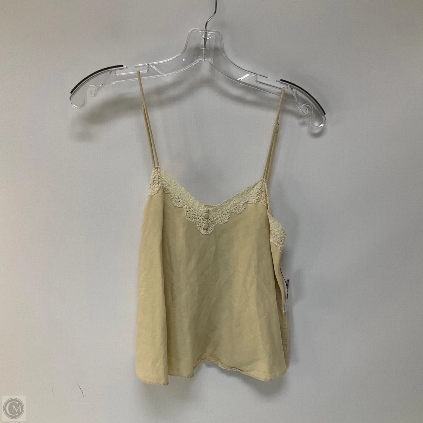 Top Sleeveless By Zara In Cream, Size: S