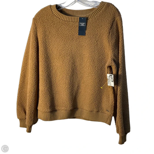 Sweatshirt Crewneck By Abercrombie And Fitch In Brown, Size: L