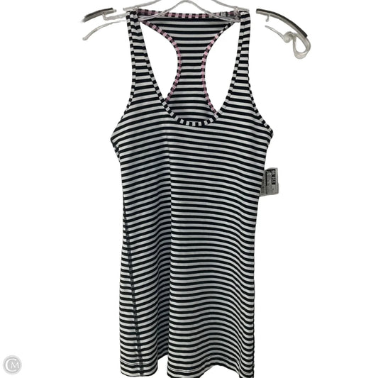 Athletic Tank Top By Lululemon In Striped Pattern, Size: Xs
