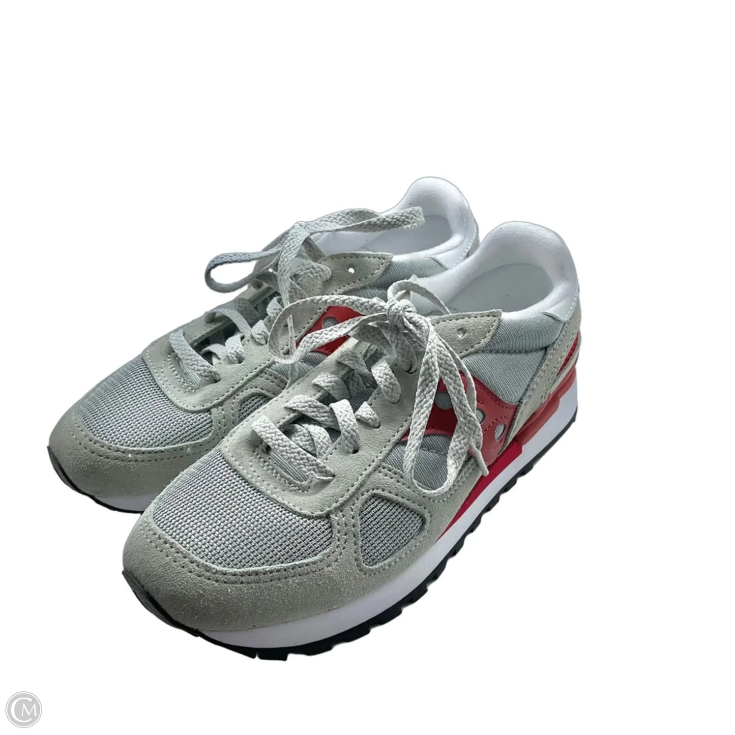 Shoes Sneakers By Saucony In Grey & Red, Size: 7