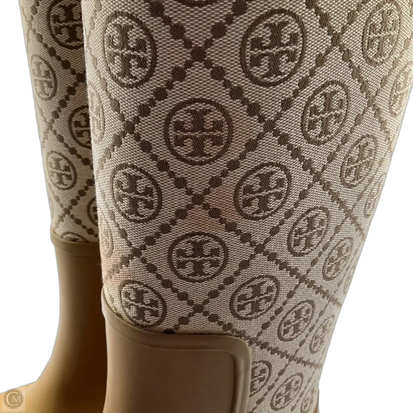 Boots Designer By Tory Burch In Cream & Tan, Size: 9