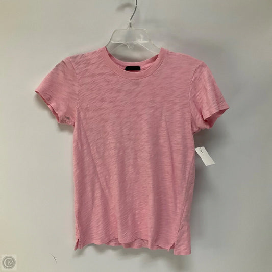Top Short Sleeve By Atm In Pink, Size: Xs