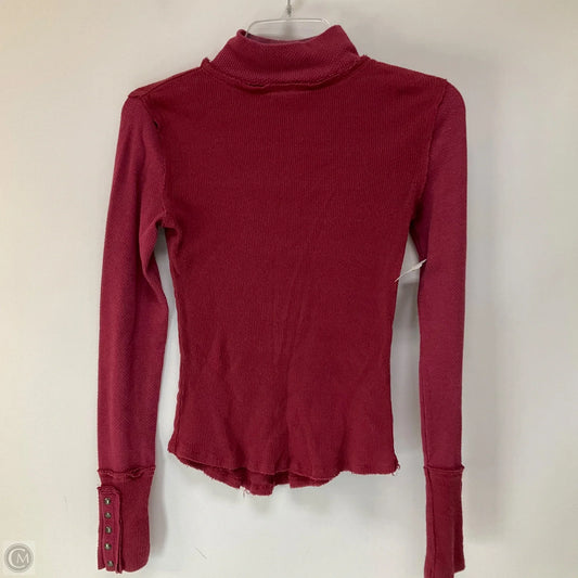 Top Long Sleeve By We The Free In Red, Size: Xs