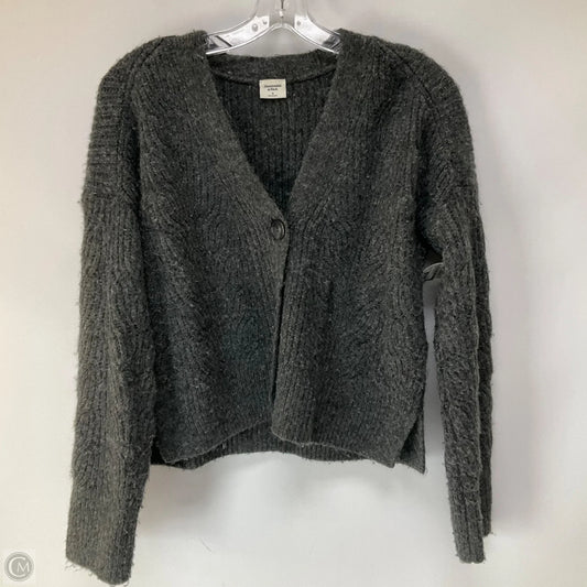 Sweater Cardigan By Abercrombie And Fitch In Grey, Size: S