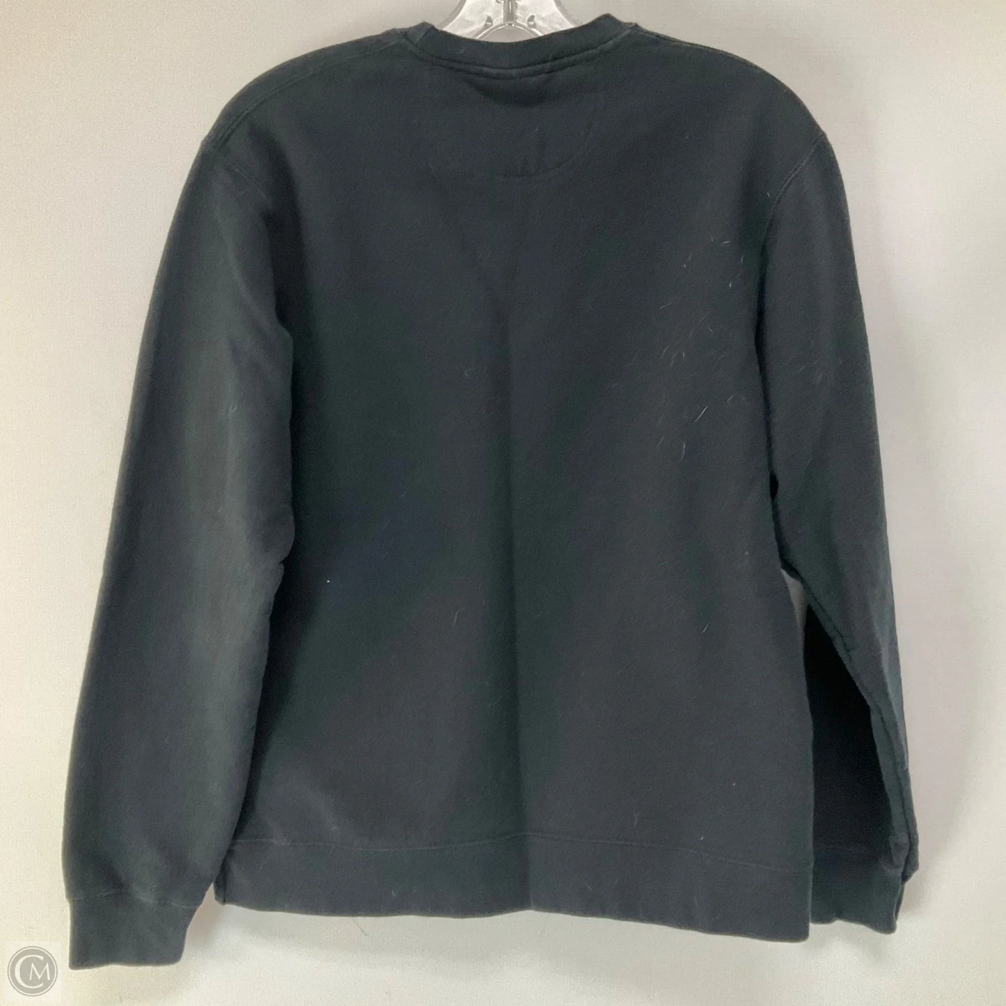 Top Long Sleeve By Port & Company In Black & Orange, Size: M