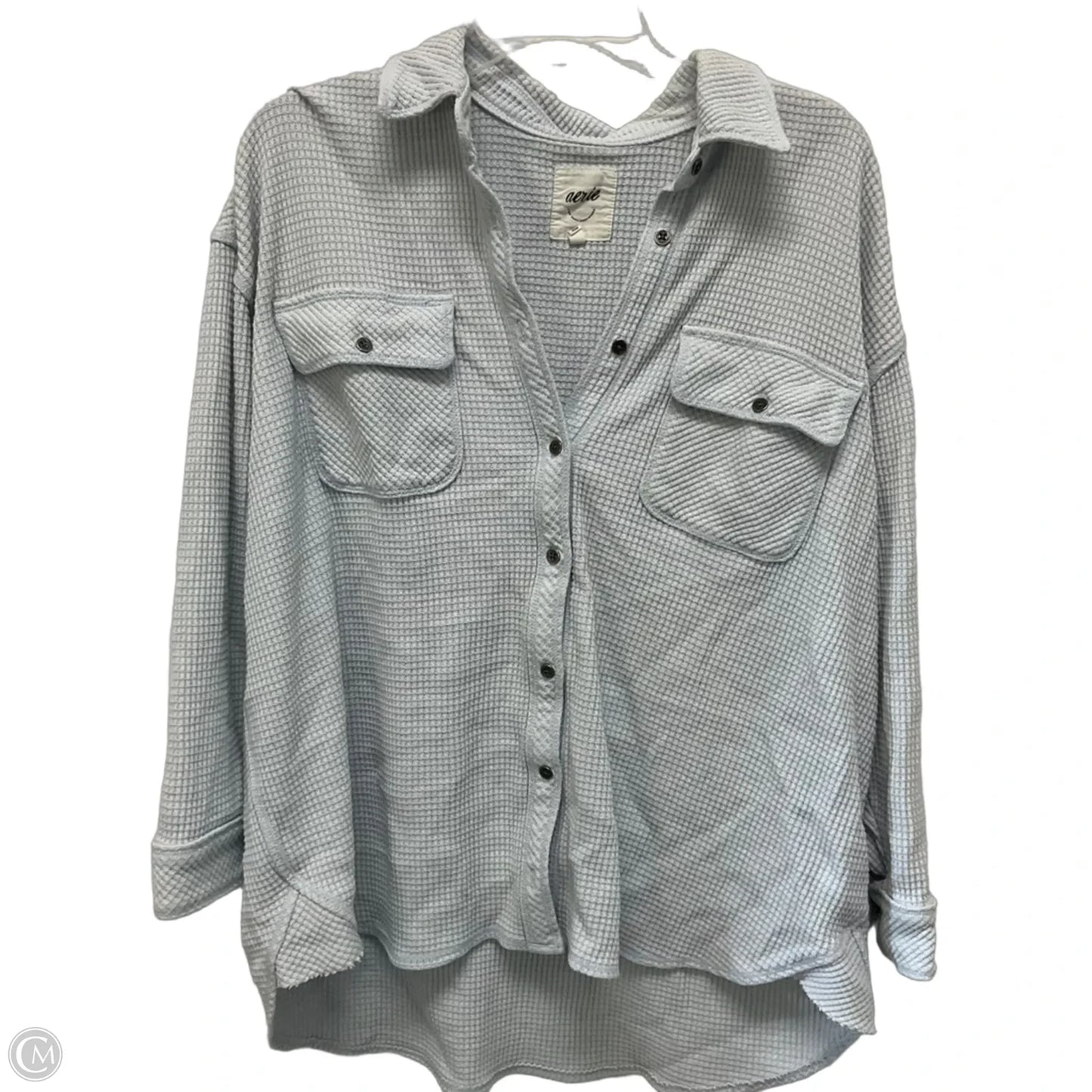 Top Long Sleeve By Aerie In Blue, Size: M