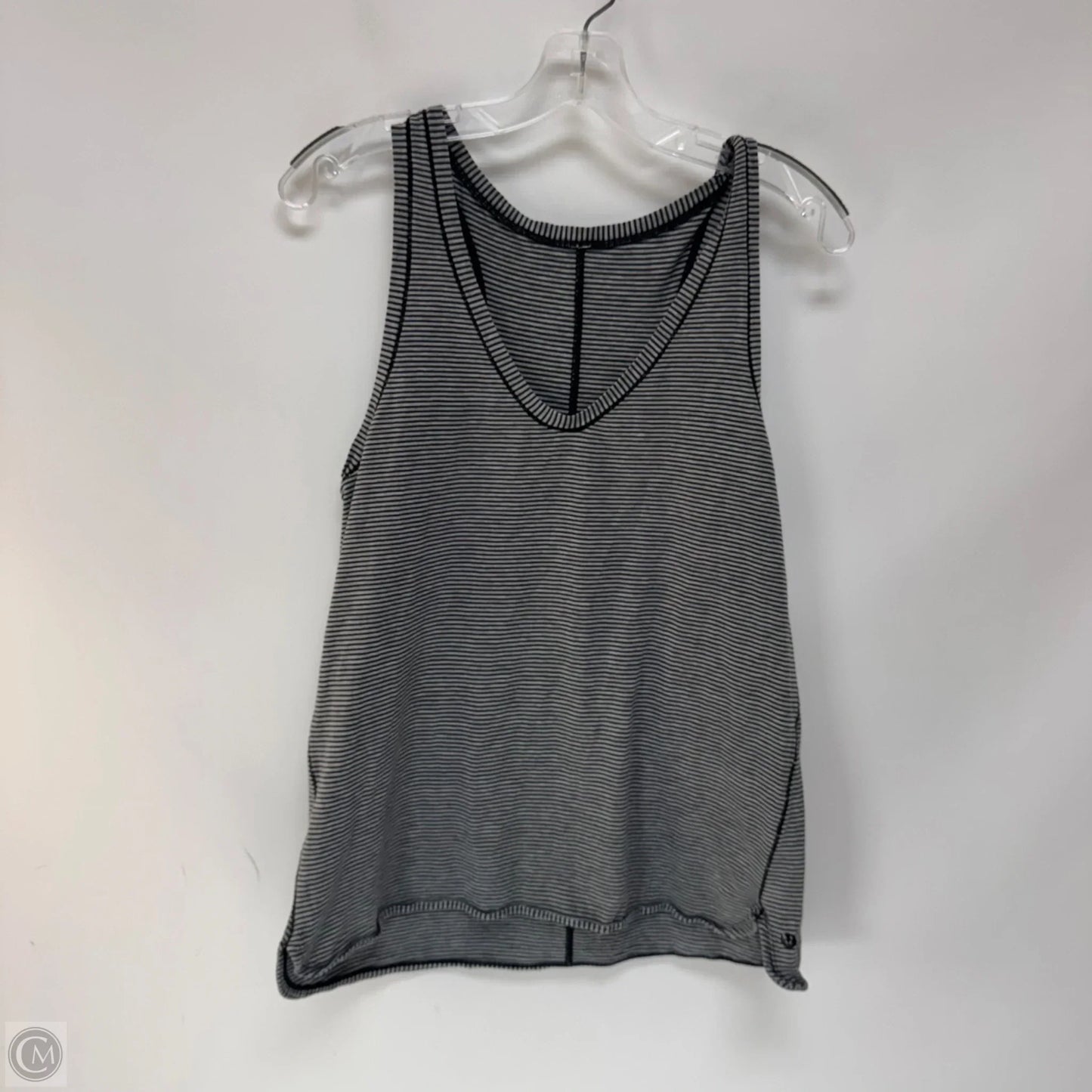 Athletic Tank Top By Lululemon In Striped Pattern, Size: M