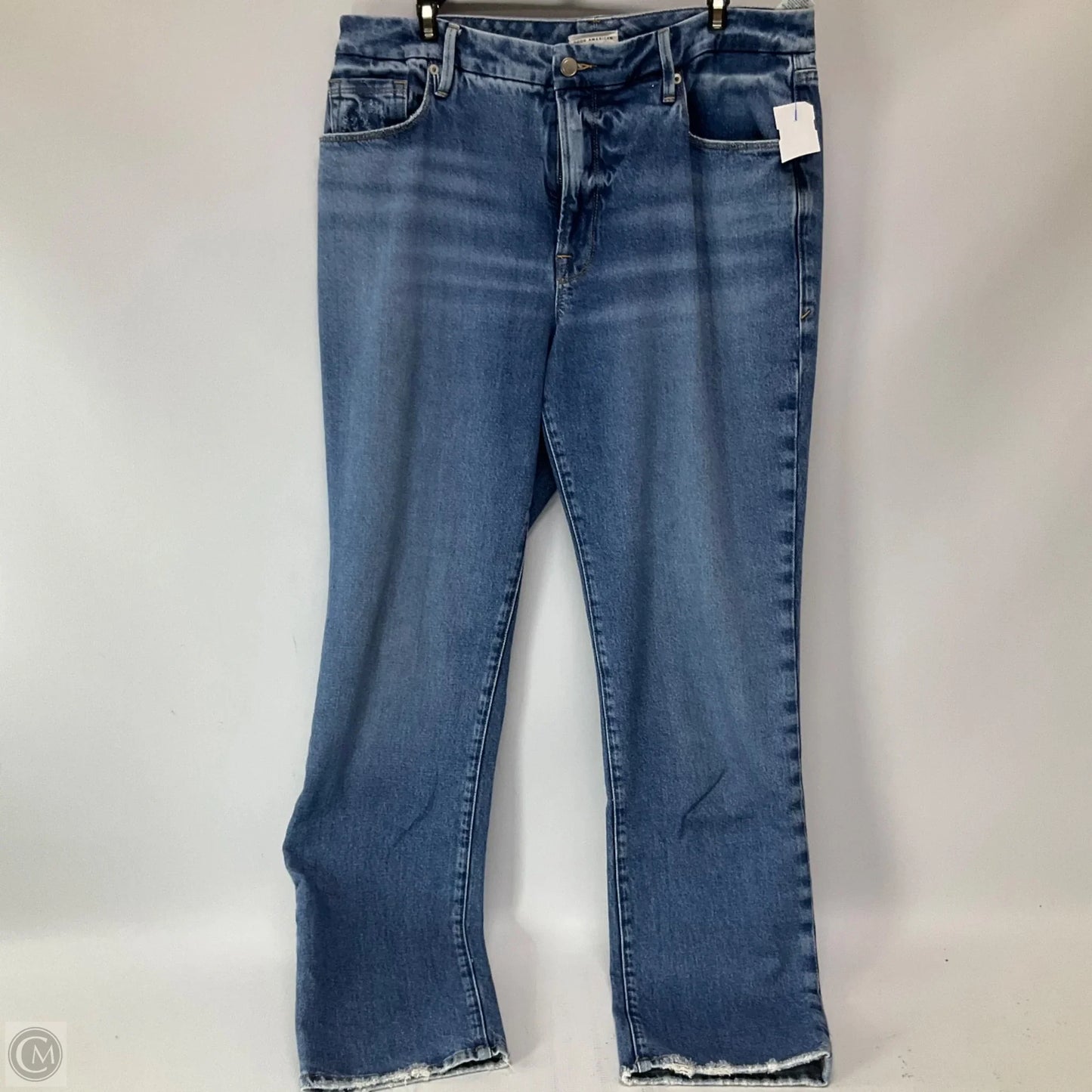 Jeans Boyfriend By Good American In Blue Denim, Size: 12