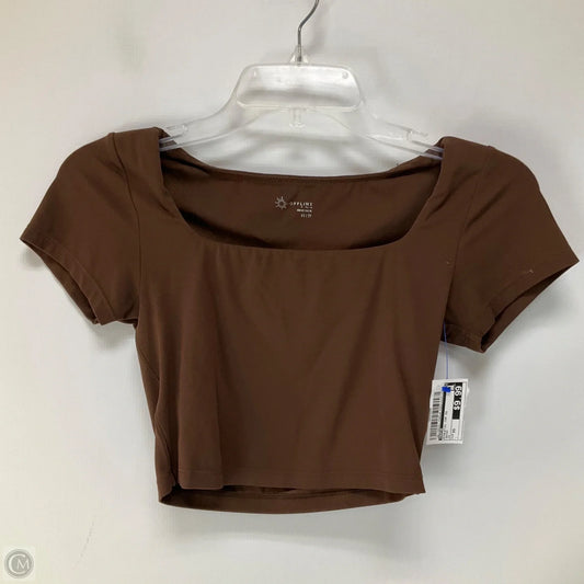 Athletic Top Short Sleeve By Aerie In Brown, Size: Xs