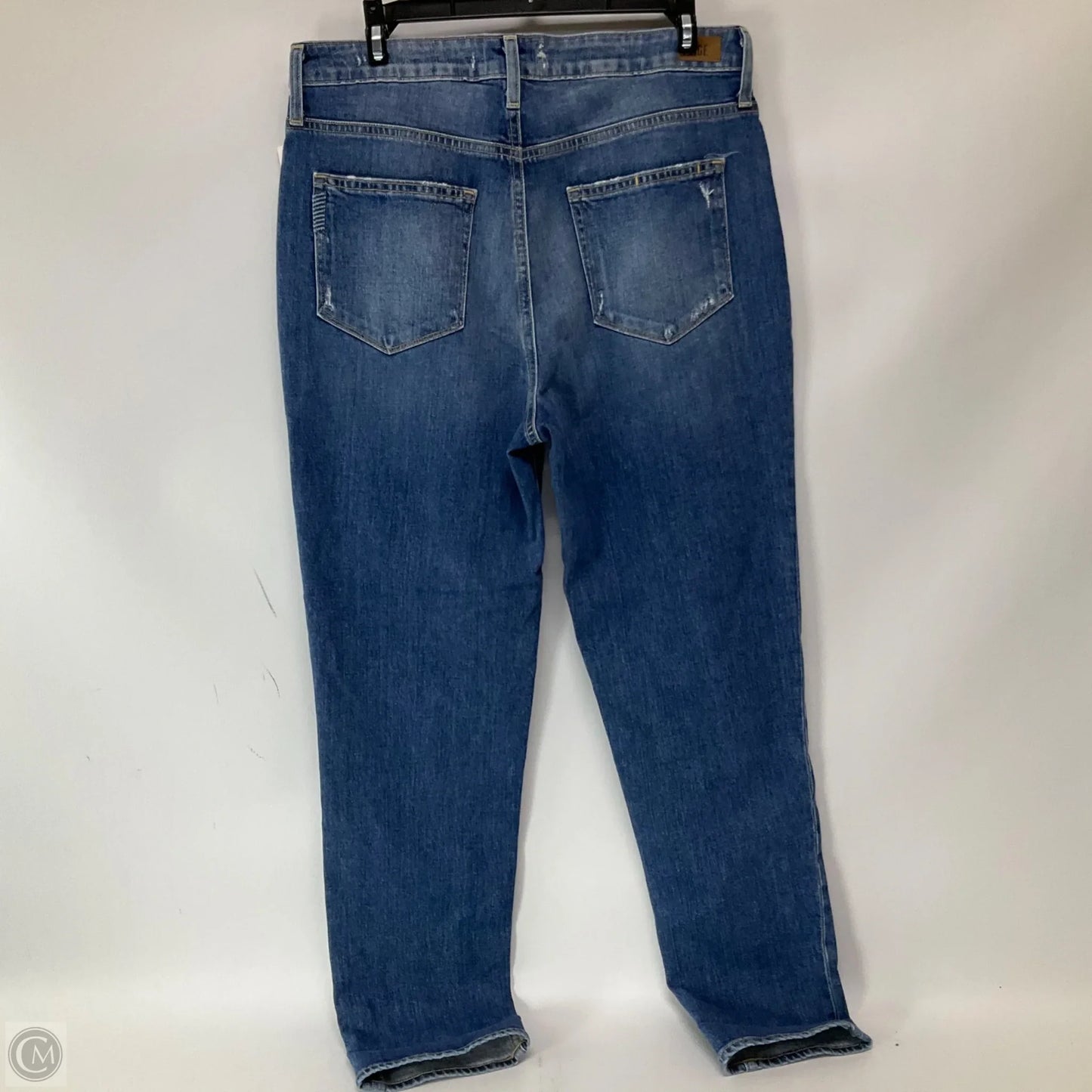 Jeans Straight By Paige In Blue Denim, Size: 12
