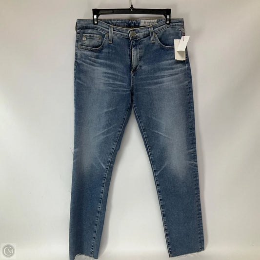 Jeans Skinny By Adriano Goldschmied In Blue Denim, Size: 10