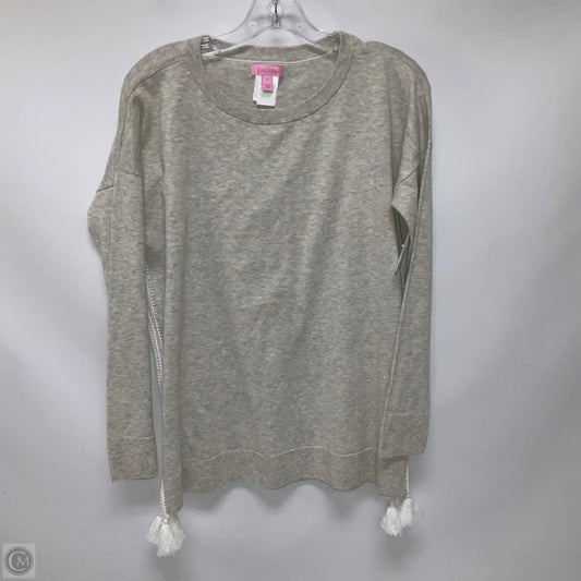 Top Long Sleeve Designer By Lilly Pulitzer In Grey, Size: S