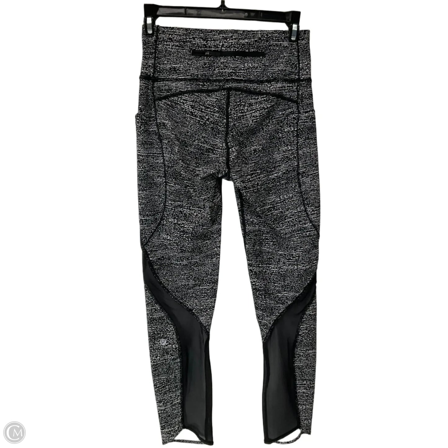 Athletic Leggings By Lululemon In Black & White, Size: 6