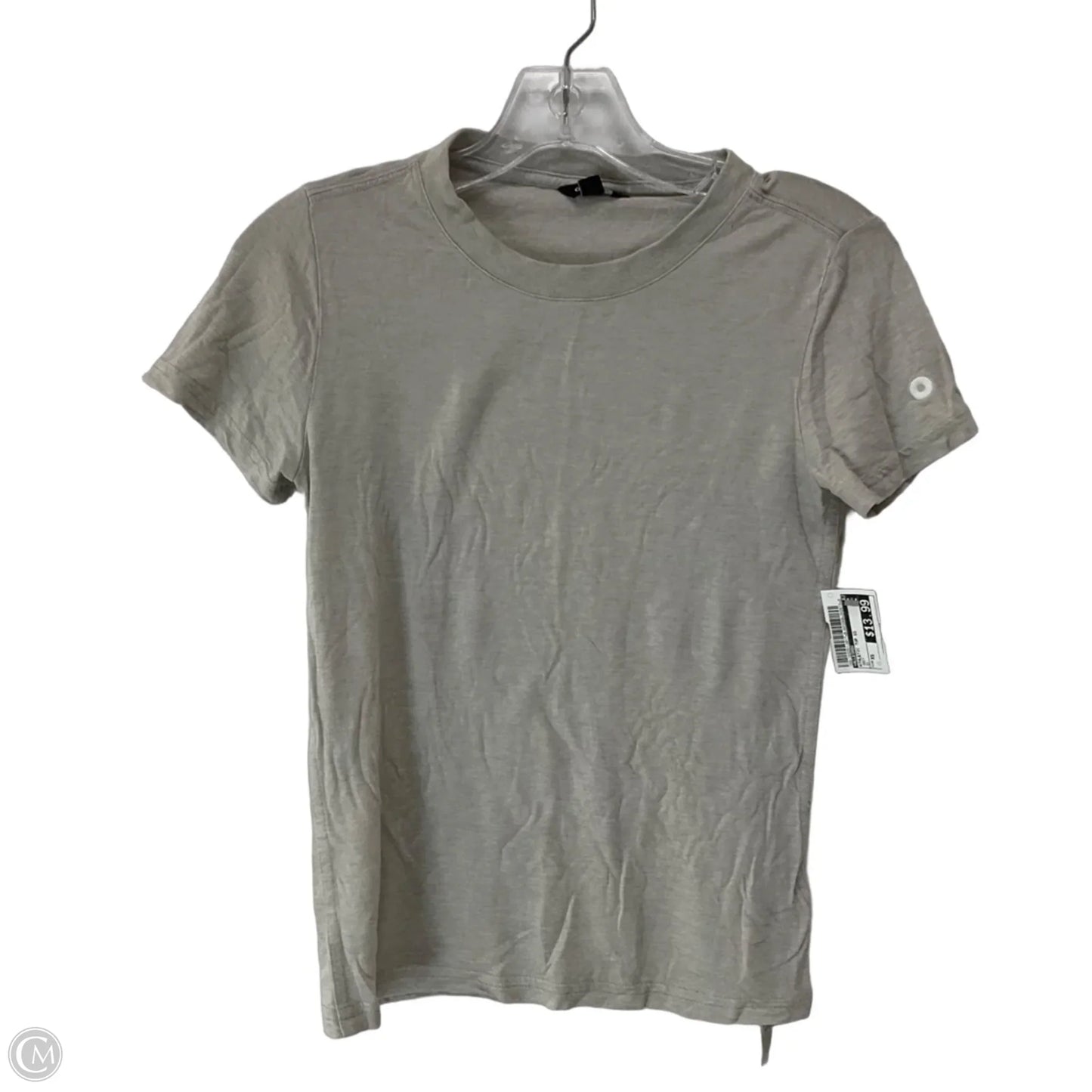 Athletic Top Short Sleeve By Allbirds In Grey, Size: Xs
