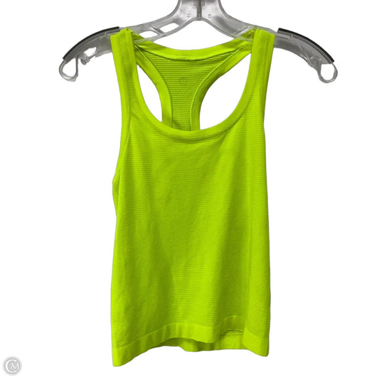 Athletic Tank Top By Lululemon In Yellow, Size: 2