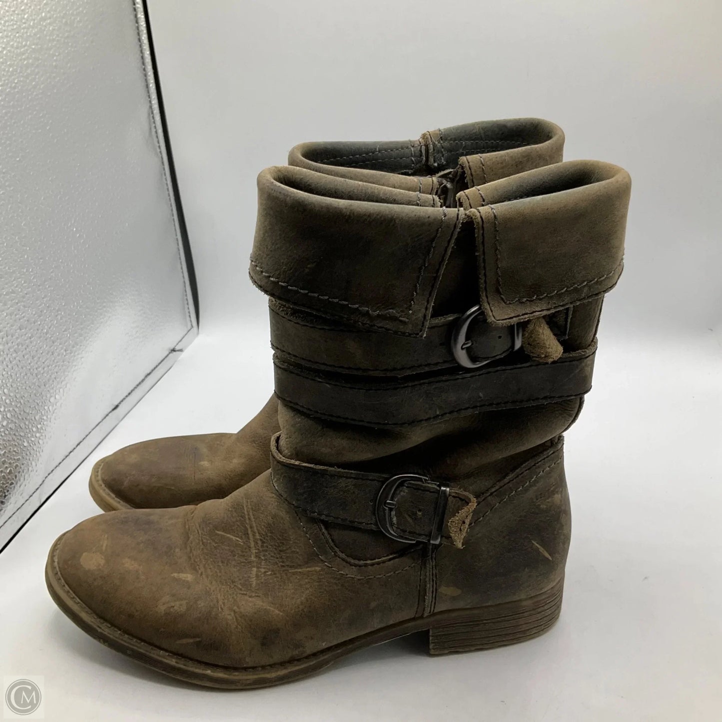 Boots Ankle Flats By Bed Stu In Brown, Size: 8.5